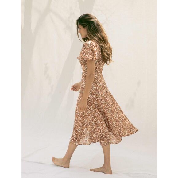 Christy Dawn The Daisy Dress In Terracotta Meadow - Picture 2 of 11